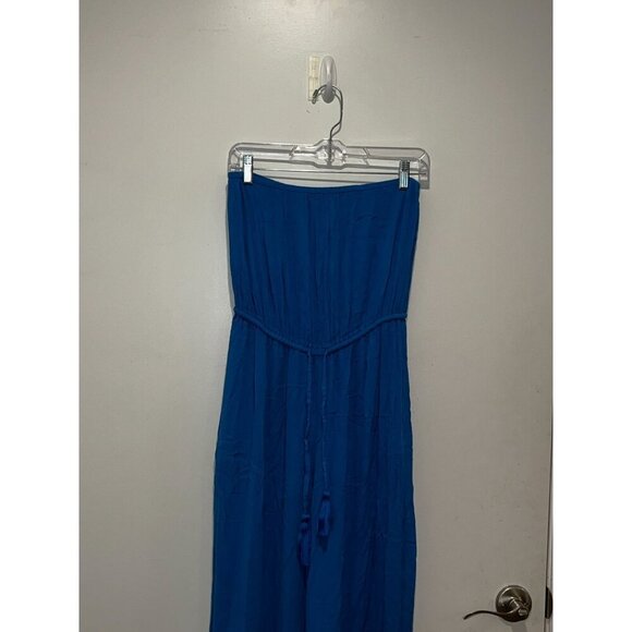 Elan Blue Strapless Jumpsuit  Women's Size Medium - Picture 3 of 10